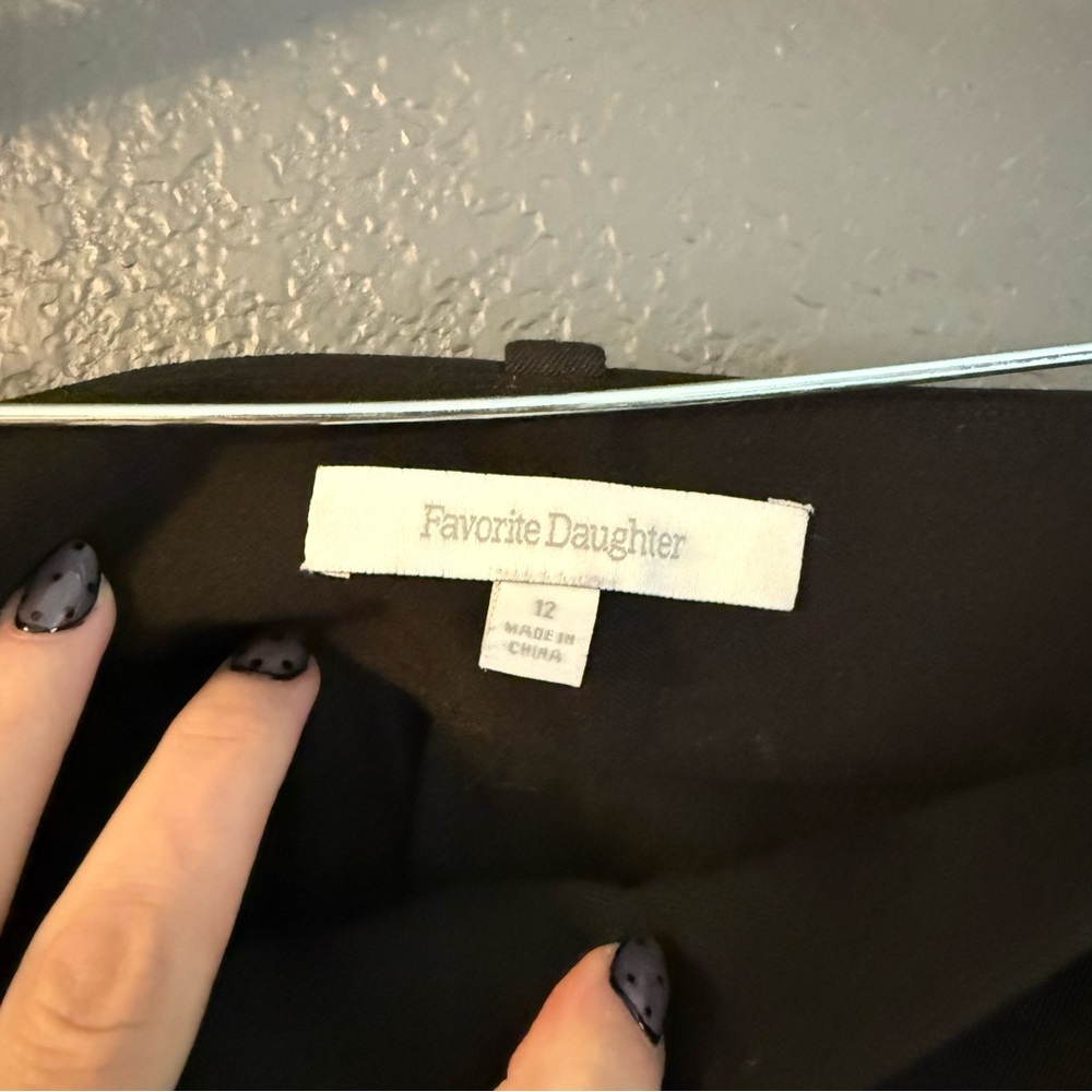 FAVORITE DAUGTHTER • The favorite pant black - size 12 pleated wide leg - Picture 8 of 11